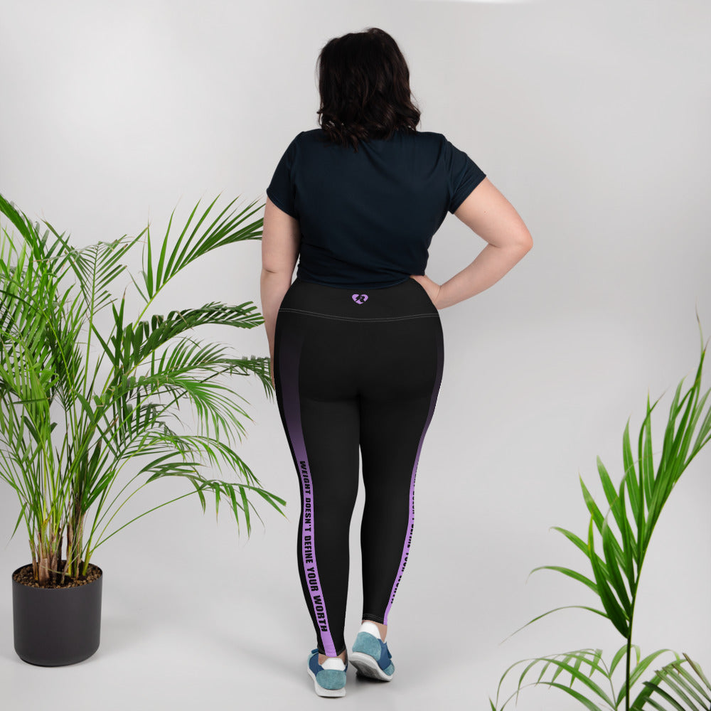 Jaime's "Weight Doesn't Define Your Worth" Leggings | Plus Size
